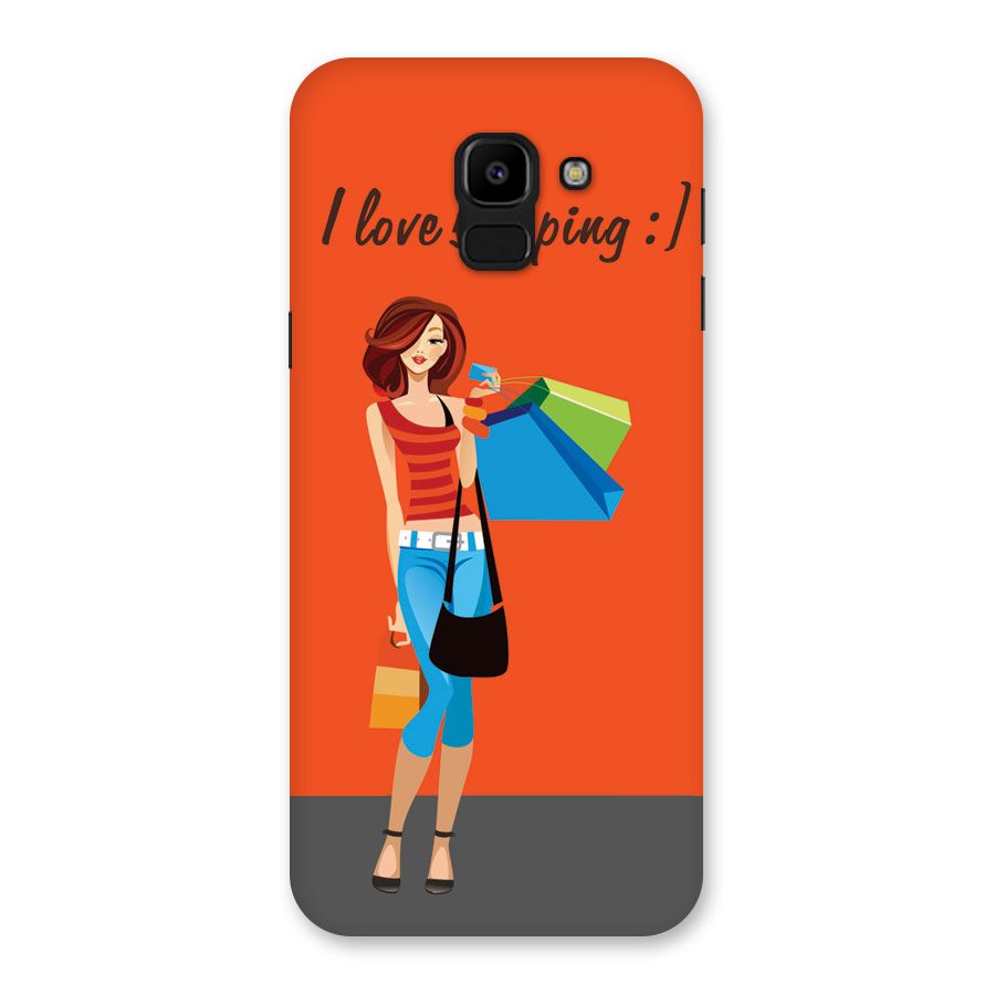 Love Shopping Classy Girl Back Case for Galaxy J6