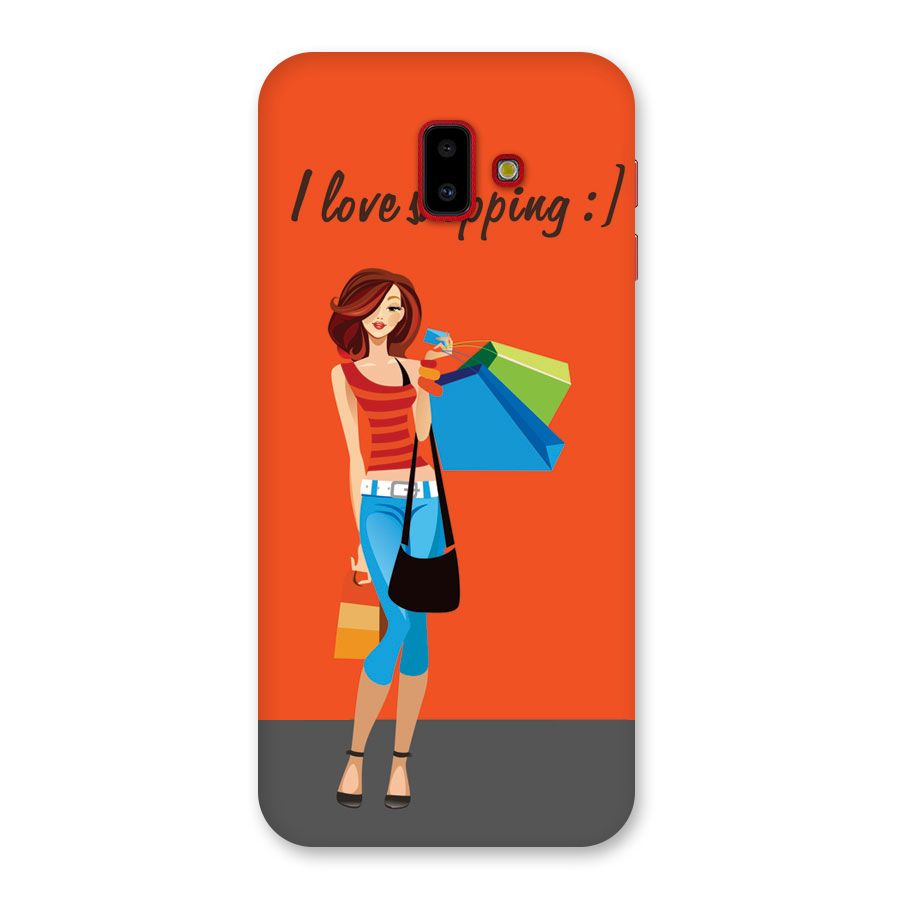 Love Shopping Classy Girl Back Case for Galaxy J6 Plus
