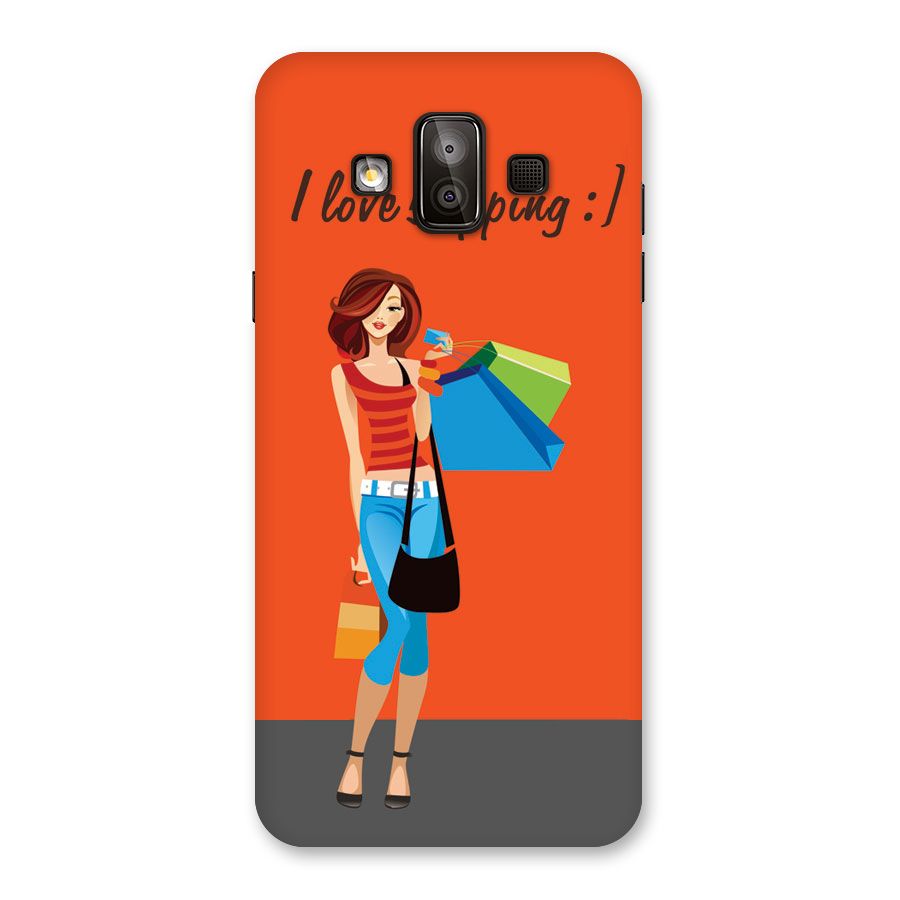 Love Shopping Classy Girl Back Case for Galaxy J7 Duo