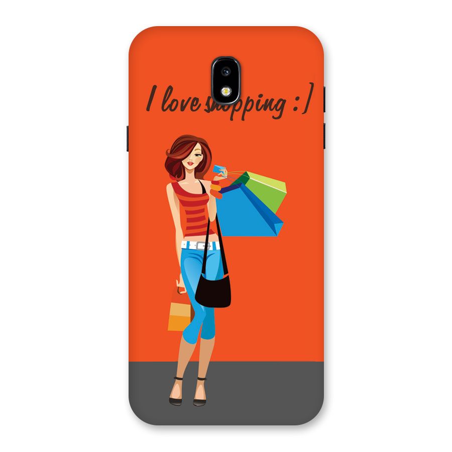 Love Shopping Classy Girl Back Case for Galaxy J7 Pro