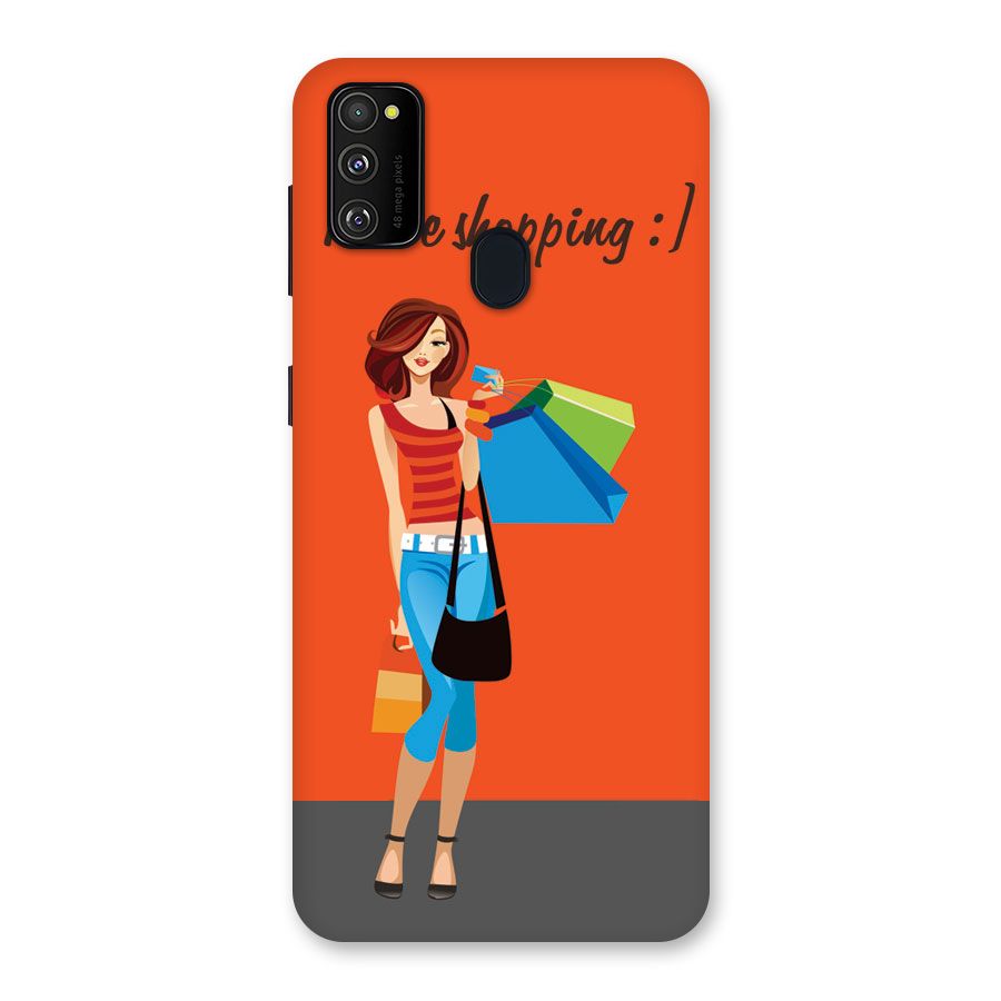 Love Shopping Classy Girl Back Case for Galaxy M30s