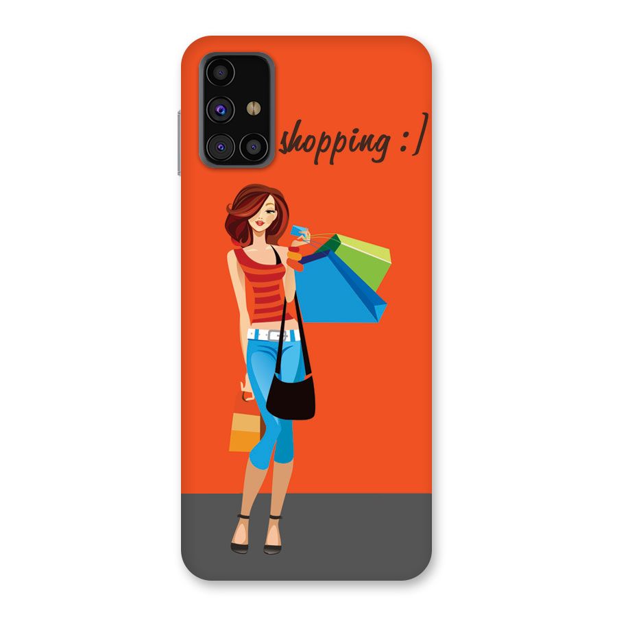 Love Shopping Classy Girl Back Case for Galaxy M31s