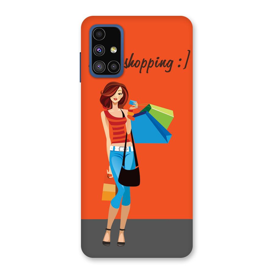 Love Shopping Classy Girl Back Case for Galaxy M51