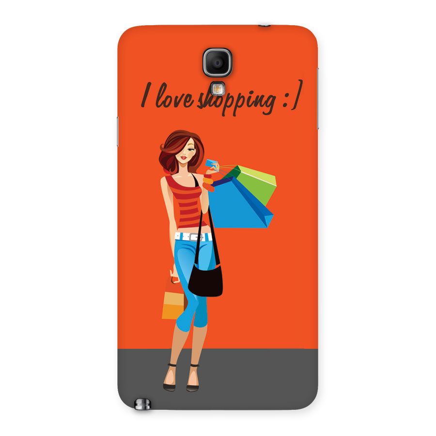 Love Shopping Classy Girl Back Case for Galaxy Note 3 Neo
