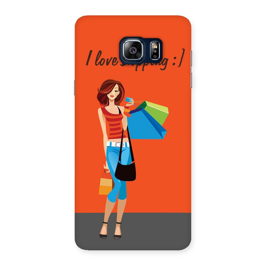 Love Shopping Classy Girl Back Case for Galaxy Note 5