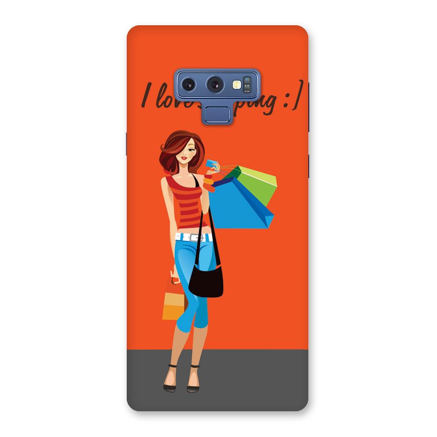 Love Shopping Classy Girl Back Case for Galaxy Note 9