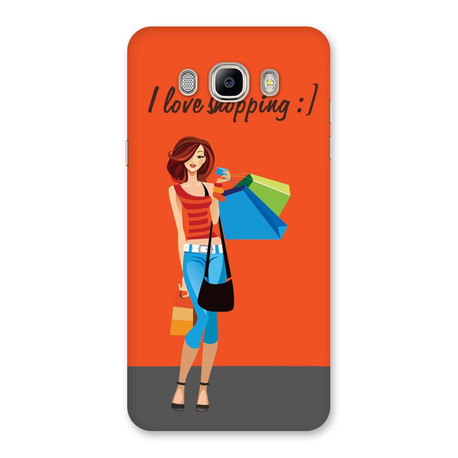 Love Shopping Classy Girl Back Case for Galaxy On8