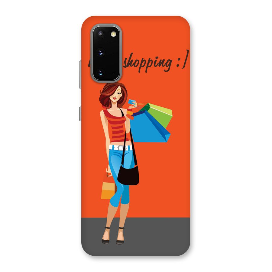 Love Shopping Classy Girl Back Case for Galaxy S20