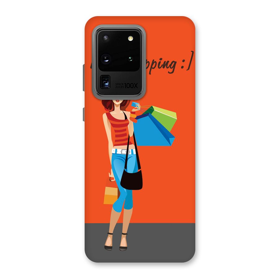 Love Shopping Classy Girl Back Case for Galaxy S20 Ultra