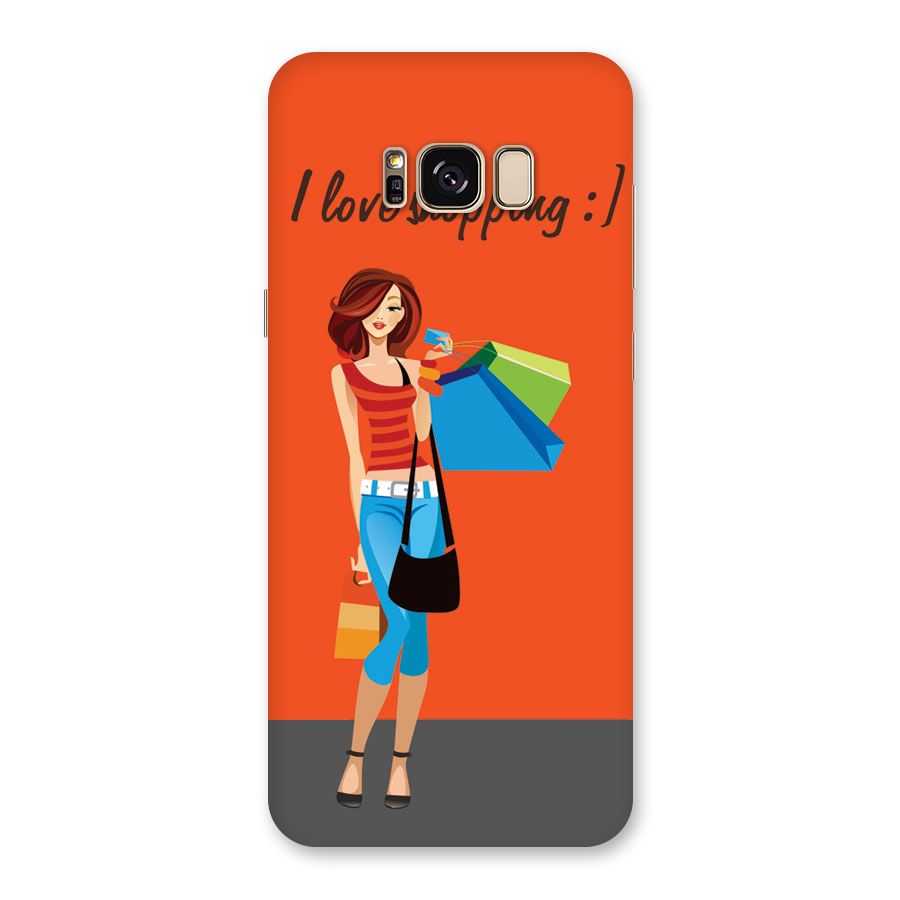 Love Shopping Classy Girl Back Case for Galaxy S8 Plus