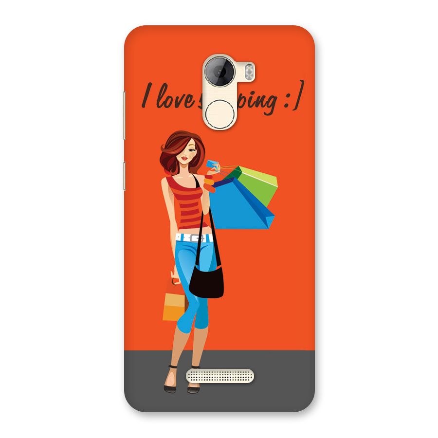 Love Shopping Classy Girl Back Case for Gionee A1 LIte