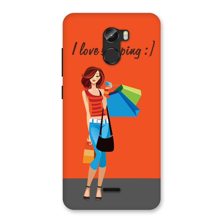 Love Shopping Classy Girl Back Case for Gionee X1
