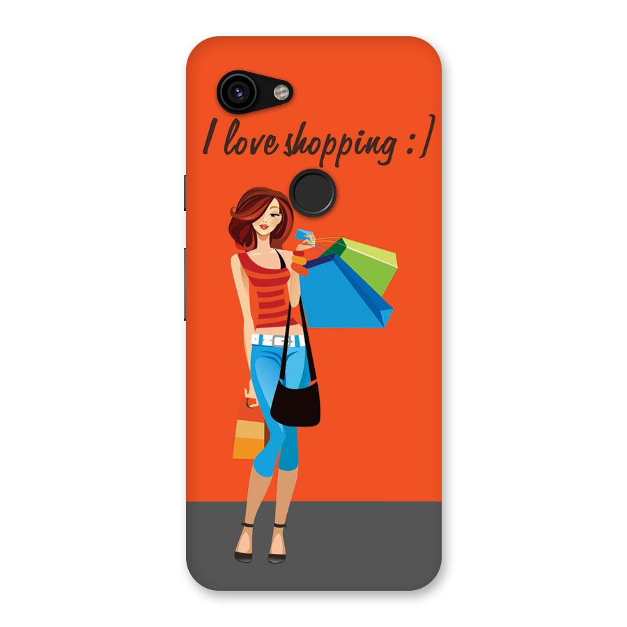 Love Shopping Classy Girl Back Case for Google Pixel 3a