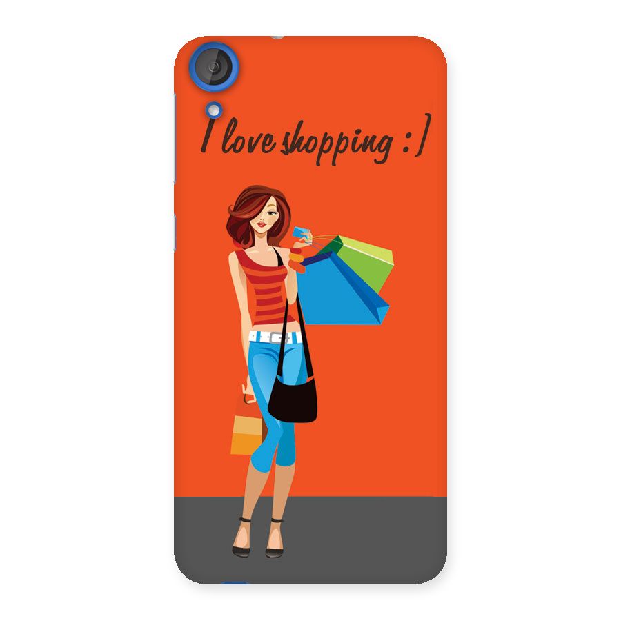 Love Shopping Classy Girl Back Case for HTC Desire 820s