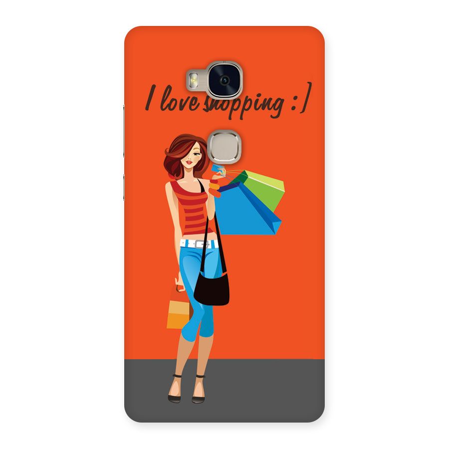 Love Shopping Classy Girl Back Case for Huawei Honor 5X