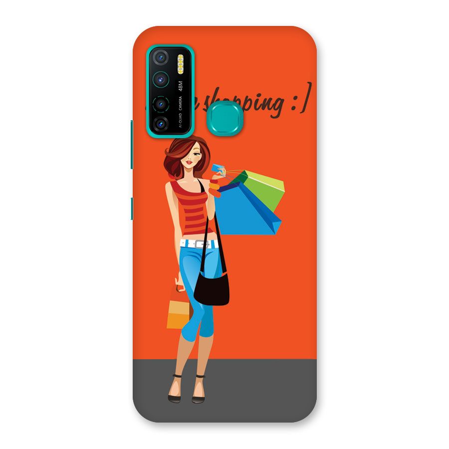 Love Shopping Classy Girl Back Case for Infinix Hot 9 Pro