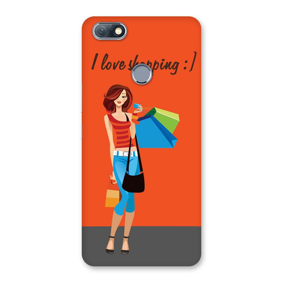 Love Shopping Classy Girl Back Case for Infinix Note 5