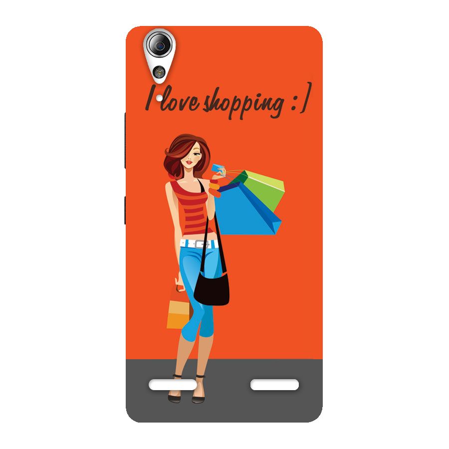 Love Shopping Classy Girl Back Case for Lenovo A6000 Plus