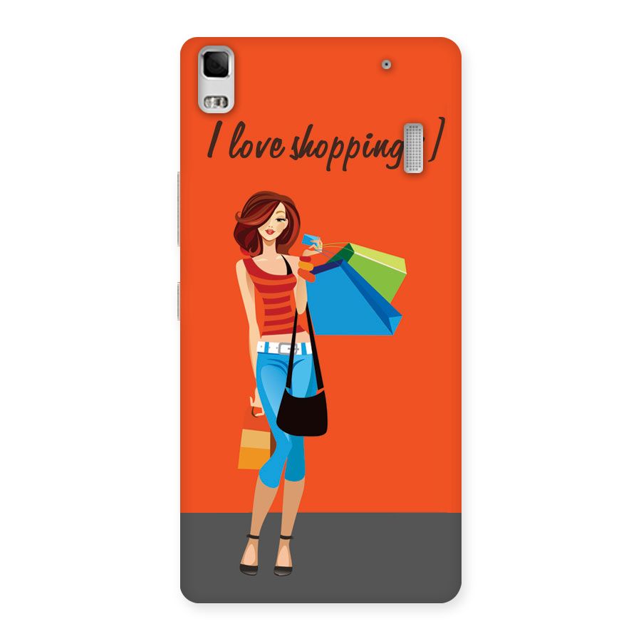 Love Shopping Classy Girl Back Case for Lenovo A7000