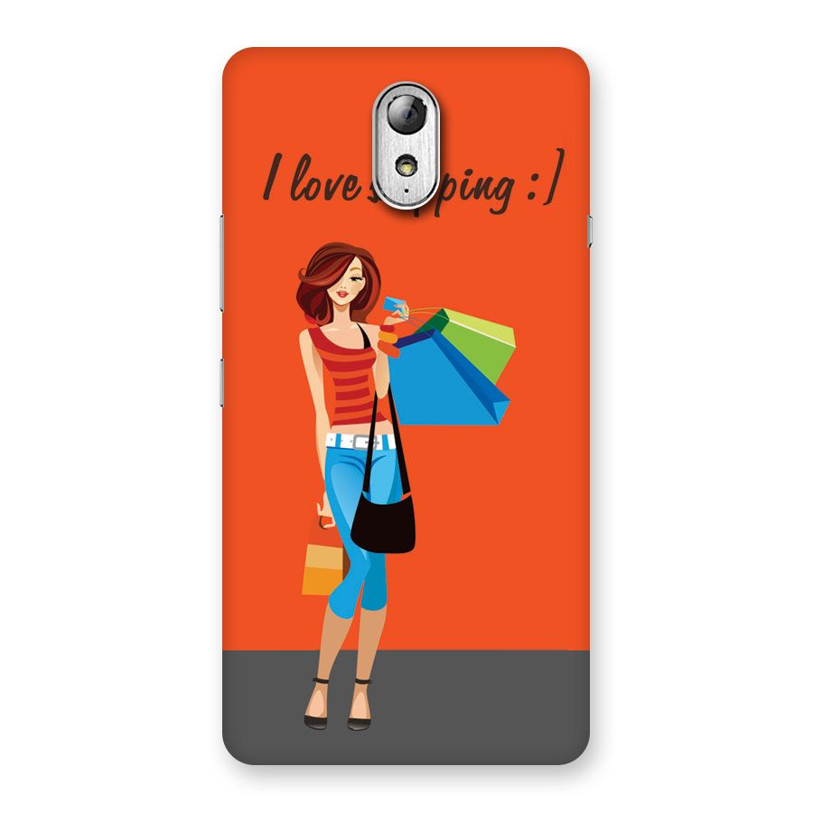 Love Shopping Classy Girl Back Case for Lenovo Vibe P1M