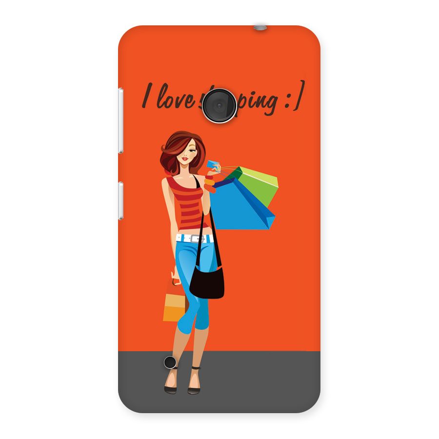 Love Shopping Classy Girl Back Case for Lumia 530