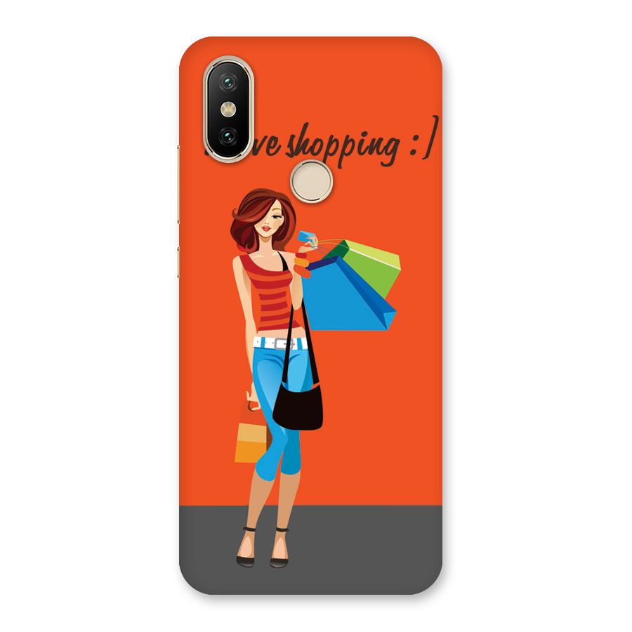 Love Shopping Classy Girl Back Case for Mi A2