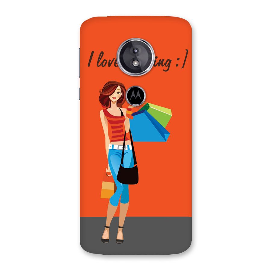 Love Shopping Classy Girl Back Case for Moto E5