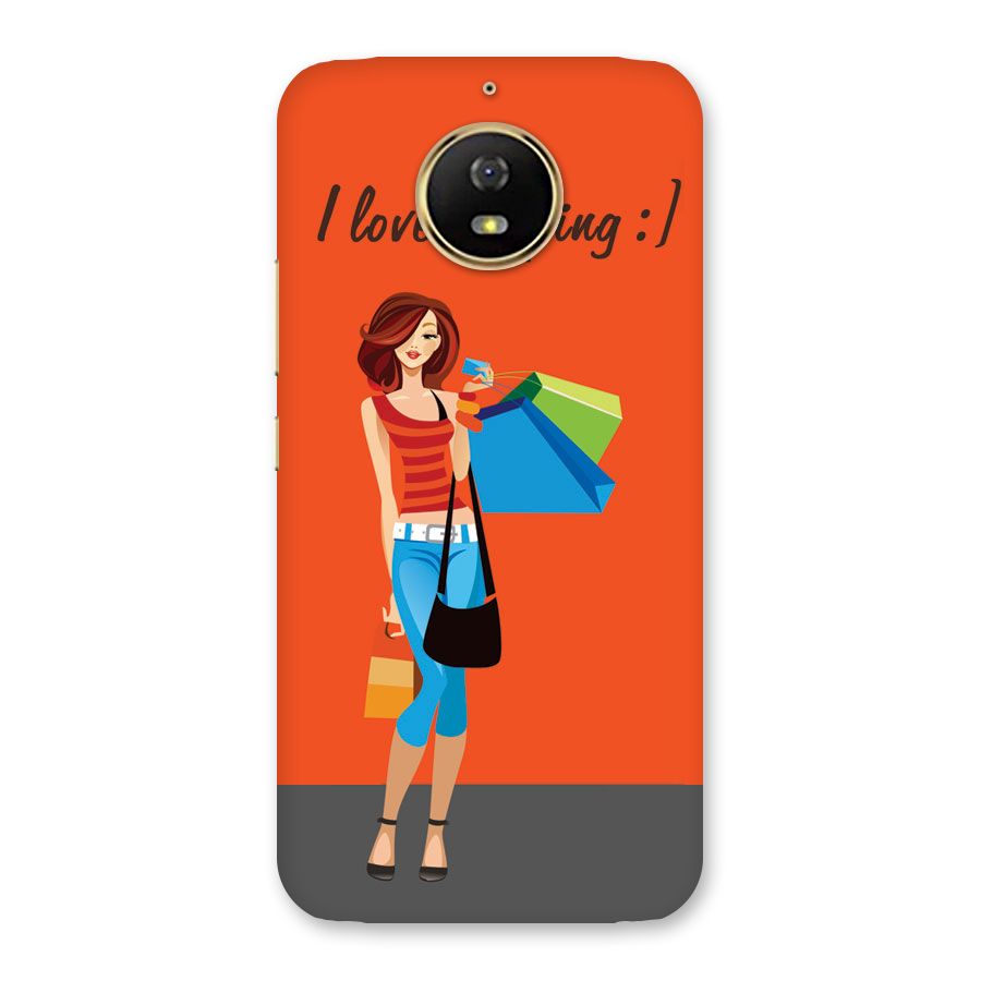 Love Shopping Classy Girl Back Case for Moto G5s