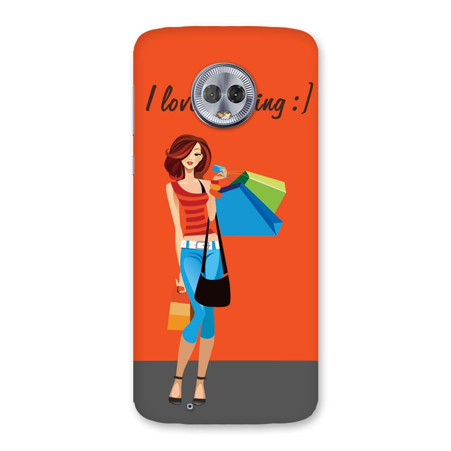 Love Shopping Classy Girl Back Case for Moto G6
