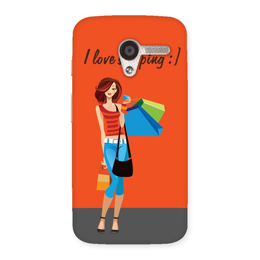 Love Shopping Classy Girl Back Case for Moto X