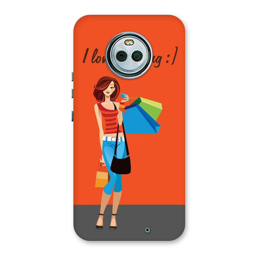 Love Shopping Classy Girl Back Case for Moto X4