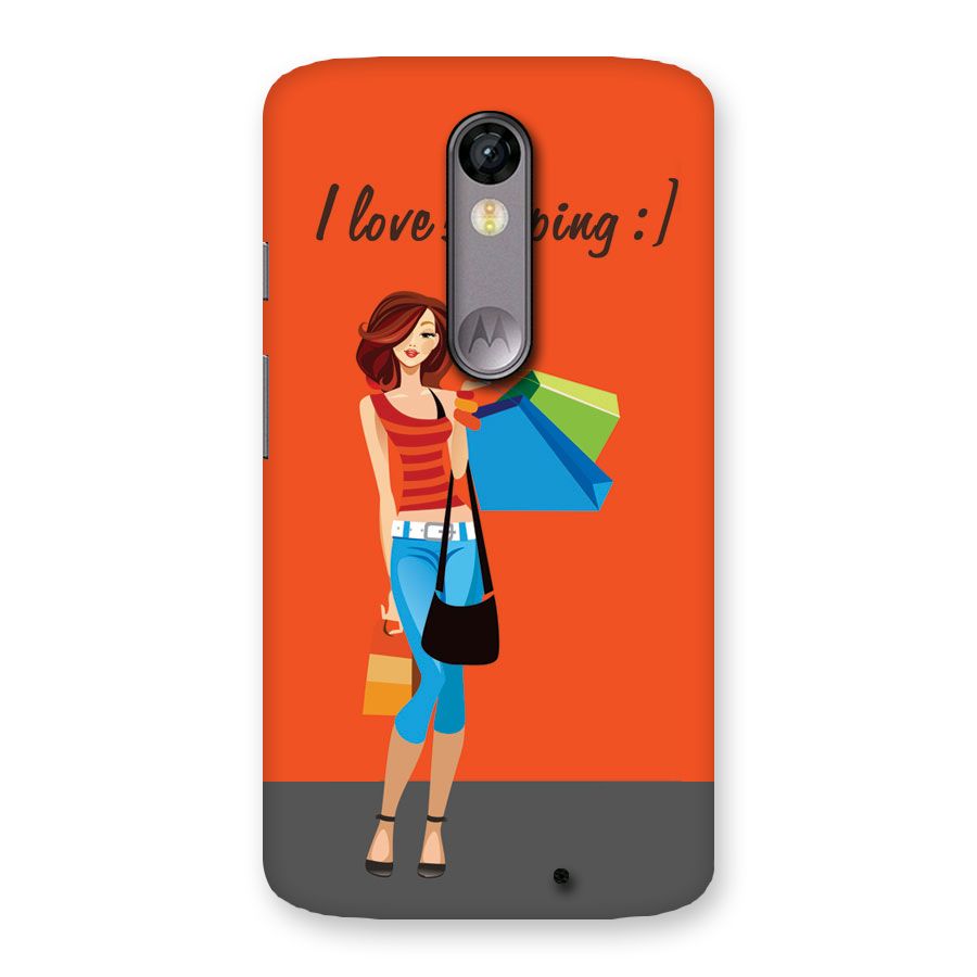 Love Shopping Classy Girl Back Case for Moto X Force