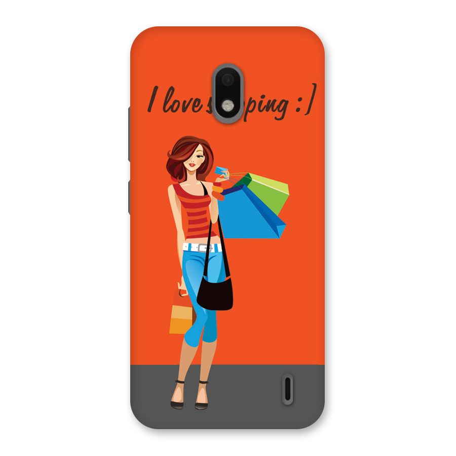 Love Shopping Classy Girl Back Case for Nokia 2.2