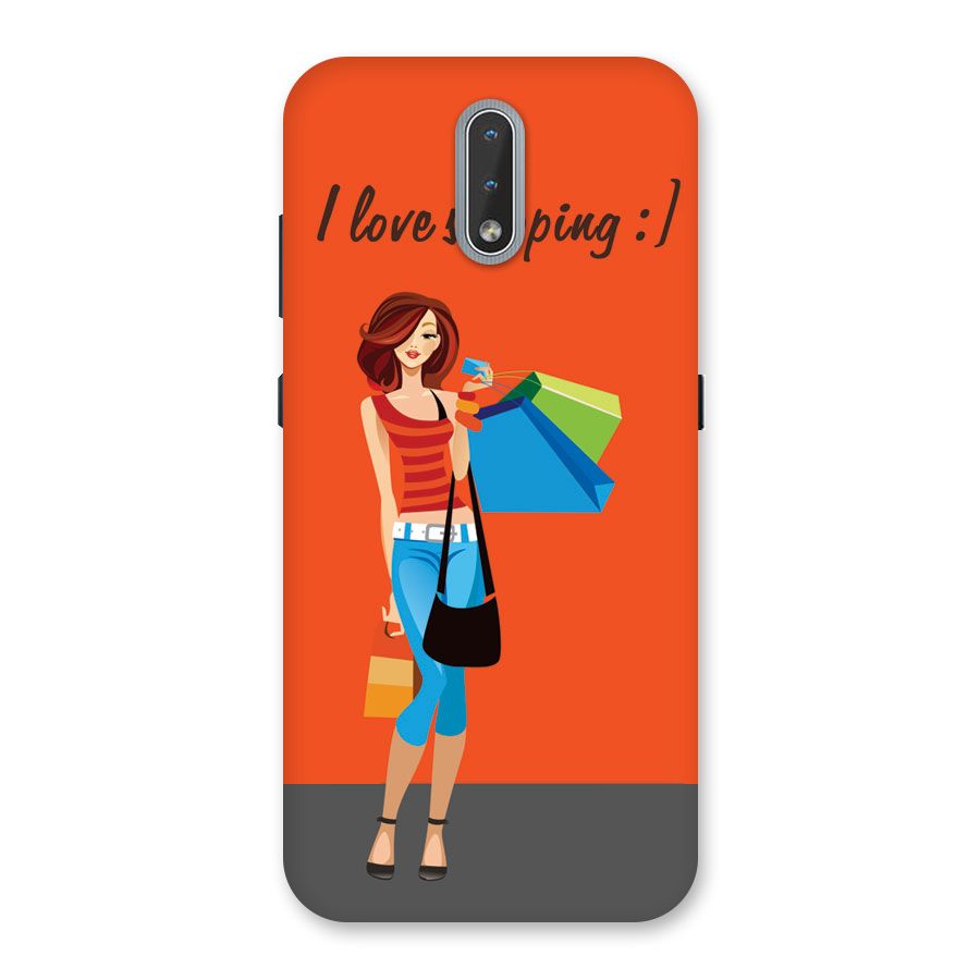 Love Shopping Classy Girl Back Case for Nokia 2.3