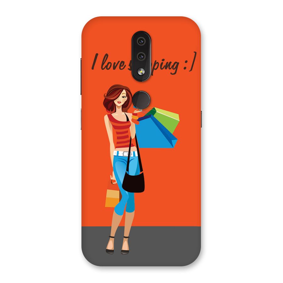 Love Shopping Classy Girl Back Case for Nokia 4.2