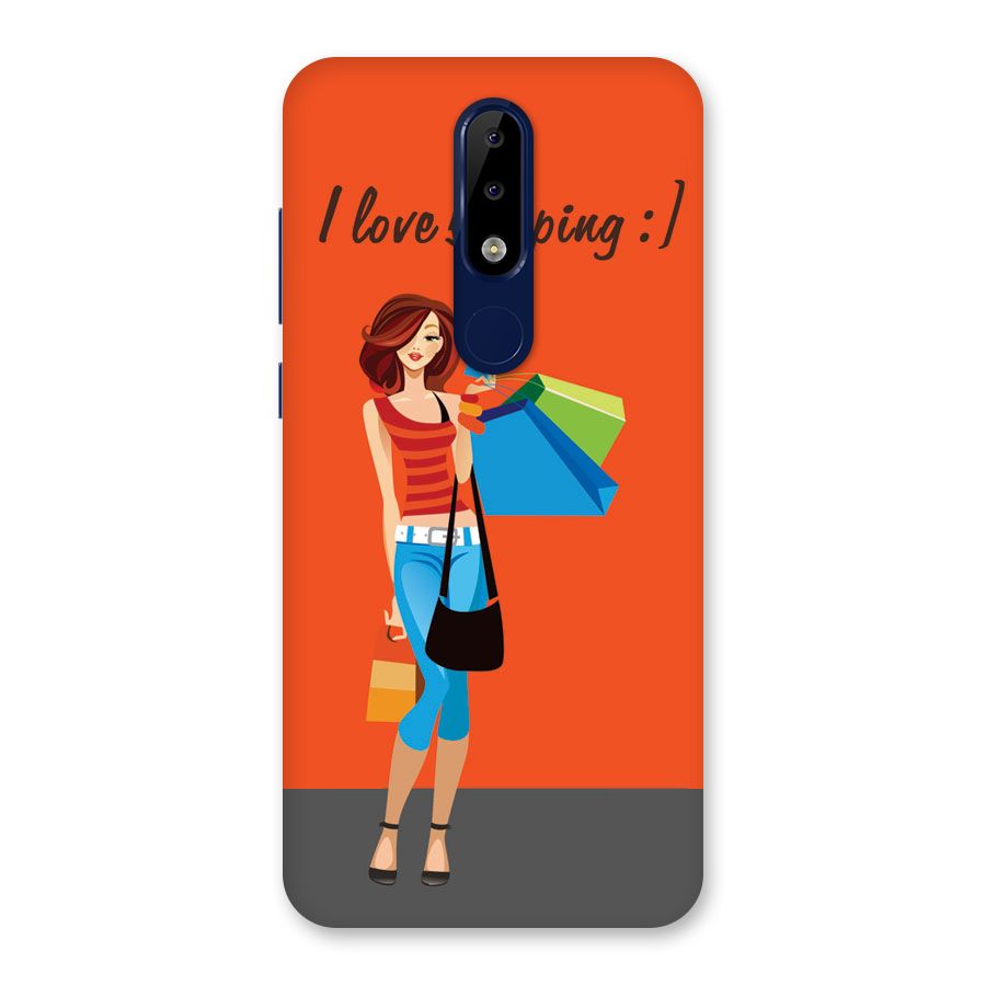 Love Shopping Classy Girl Back Case for Nokia 5.1 Plus