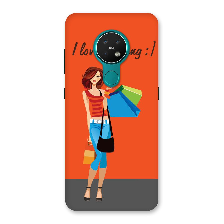 Love Shopping Classy Girl Back Case for Nokia 7.2