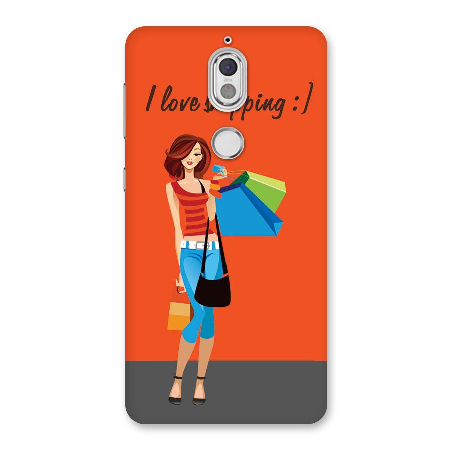 Love Shopping Classy Girl Back Case for Nokia 7