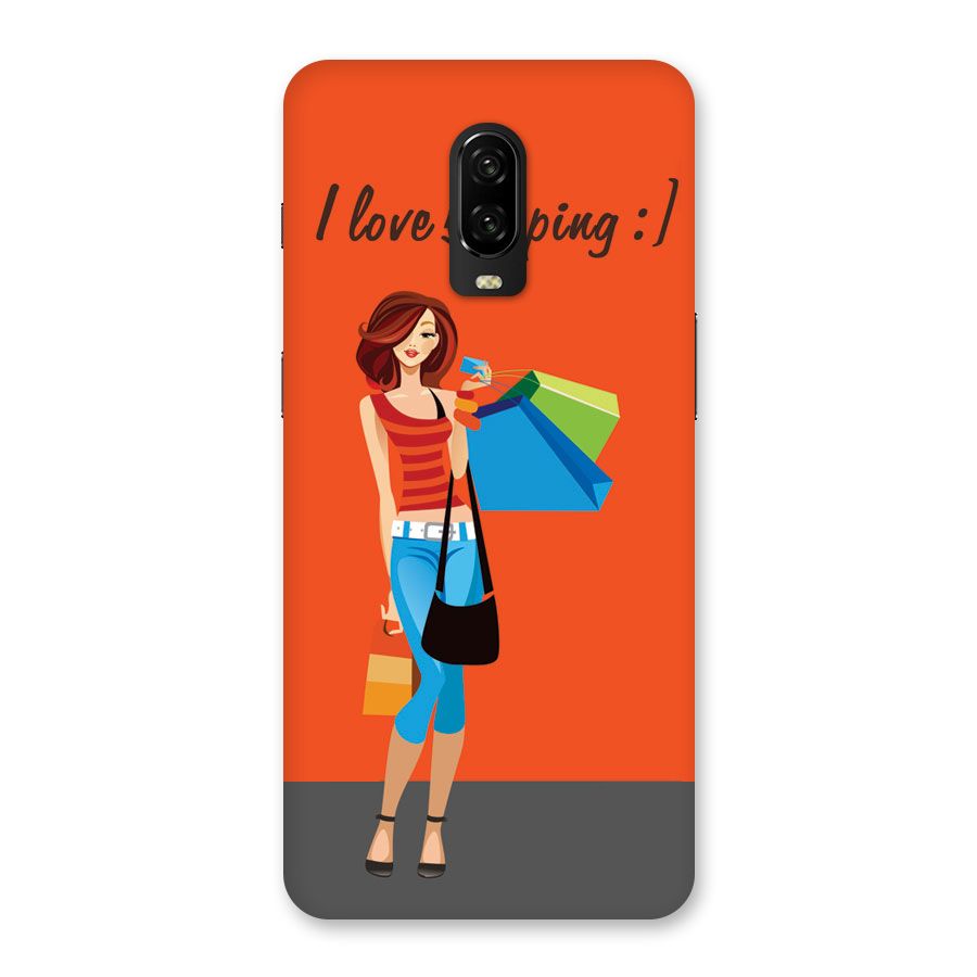Love Shopping Classy Girl Back Case for OnePlus 6T