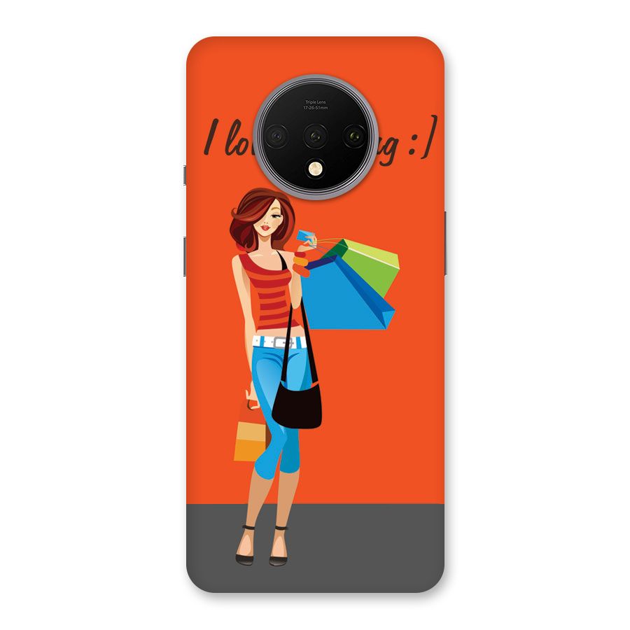 Love Shopping Classy Girl Back Case for OnePlus 7T