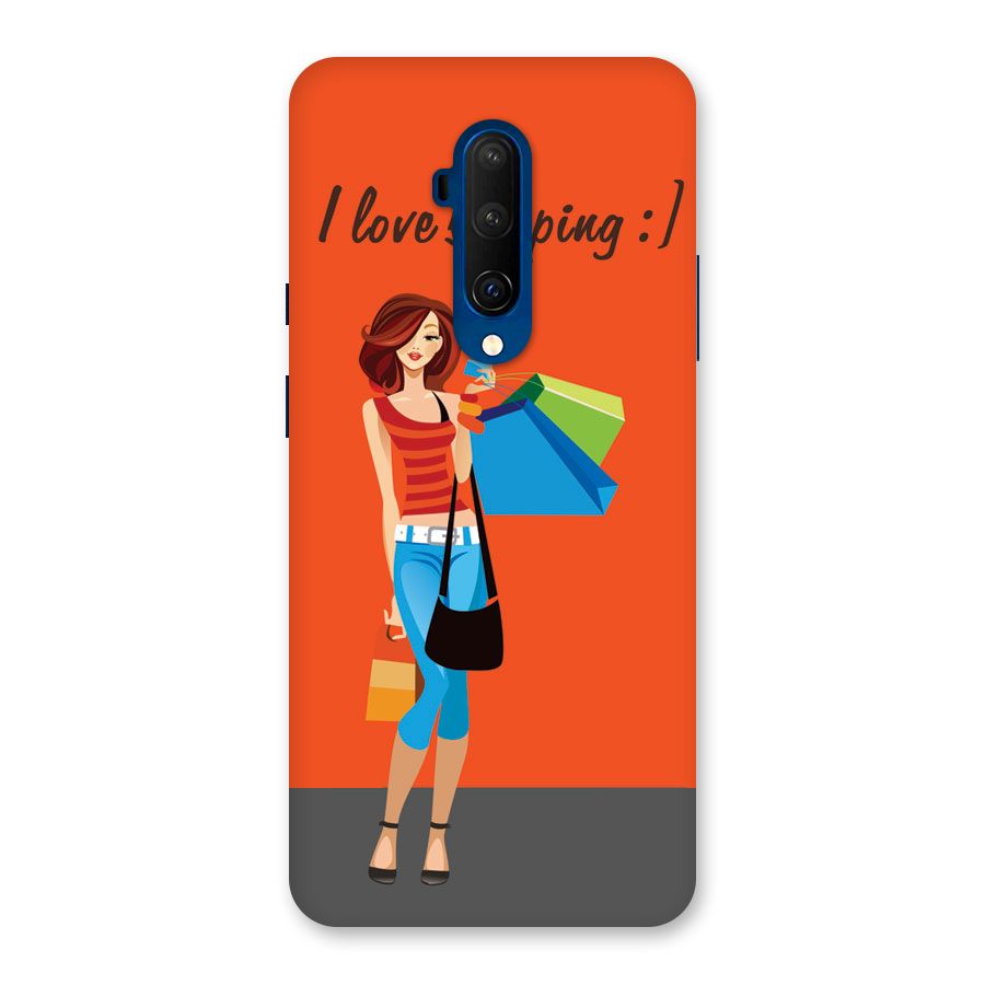 Love Shopping Classy Girl Back Case for OnePlus 7T Pro