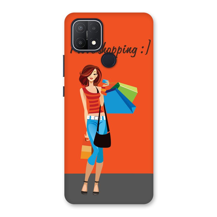 Love Shopping Classy Girl Back Case for Oppo A15