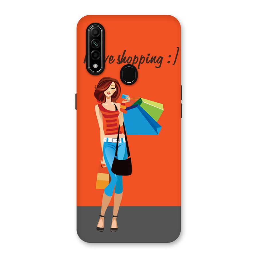 Love Shopping Classy Girl Back Case for Oppo A31