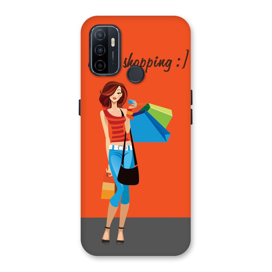 Love Shopping Classy Girl Back Case for Oppo A32
