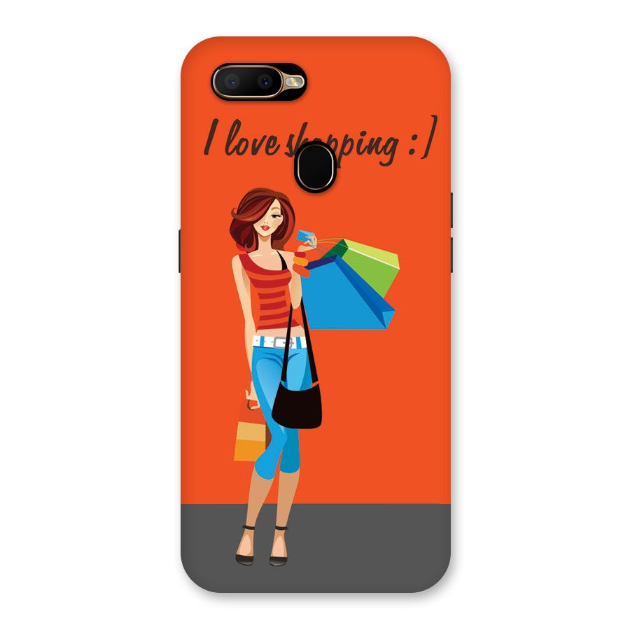 Love Shopping Classy Girl Back Case for Oppo A5s