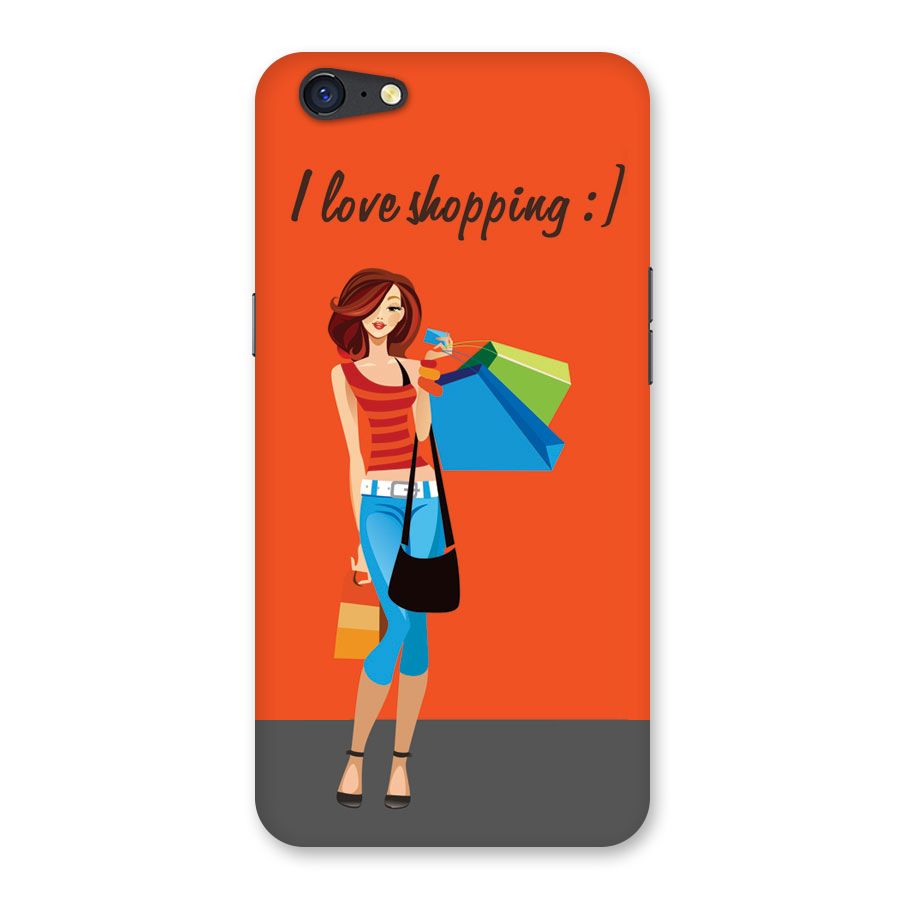 Love Shopping Classy Girl Back Case for Oppo A71