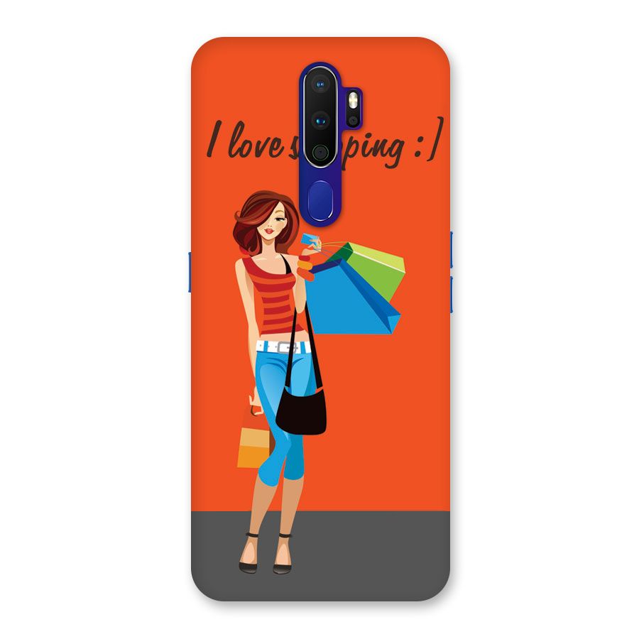 Love Shopping Classy Girl Back Case for Oppo A9 (2020)