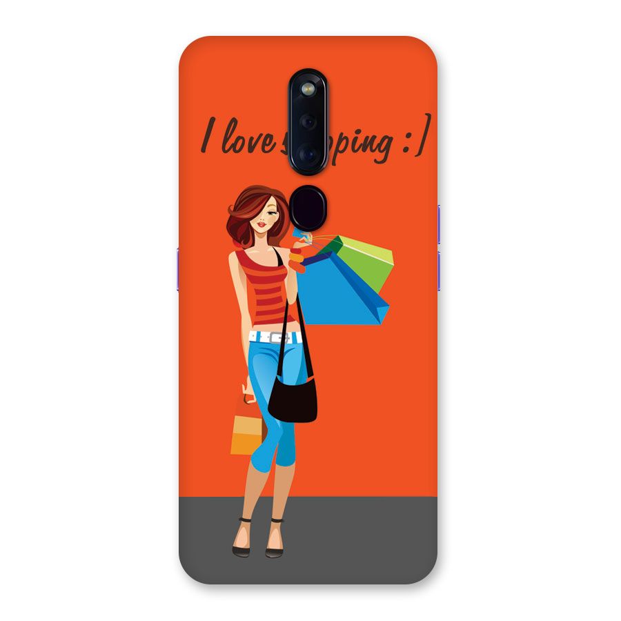 Love Shopping Classy Girl Back Case for Oppo F11 Pro
