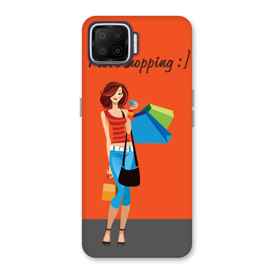 Love Shopping Classy Girl Back Case for Oppo F17