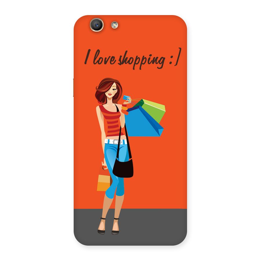 Love Shopping Classy Girl Back Case for Oppo F1s